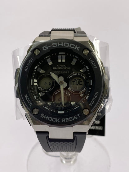 【中古美品】【メンズ】 CASIO カシオ G-SHOCK G-STEEL Mid Size Series GST-W300-1AJF TOUGH SOLAR ジーショック タフソーラー 腕時計 196-260107-kk-16-min カラー：ブラック/シルバー 万代Net店