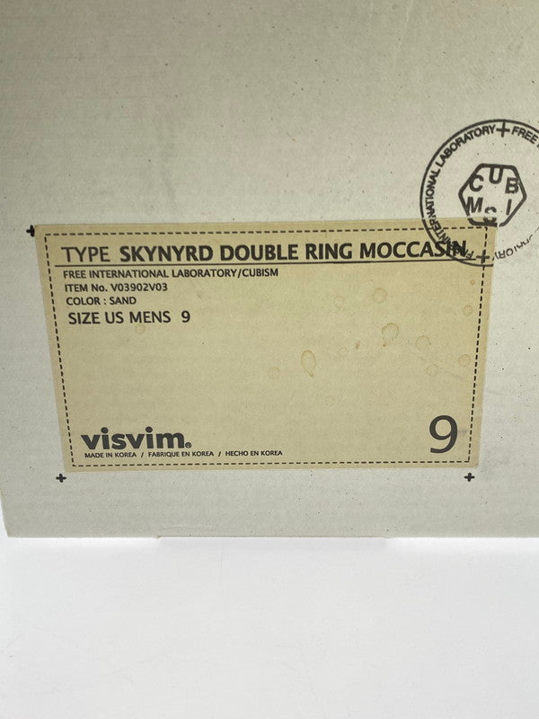 【中古品】【メンズ】 VISVIM ビズビム SKYNYRD DOUBLE RING MOCCASIN V03902V03 スキニード ダブルリング モカシン スニーカー 靴 163-260107-kk-11-min サイズ：9 カラー：SAND 万代Net店
