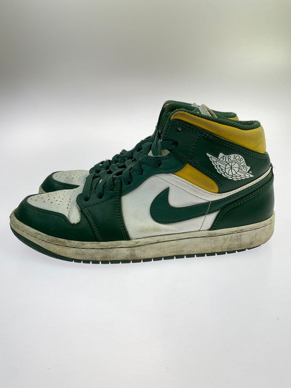 【現状渡し品】【メンズ】 NIKE ナイキ AIR JORDAN 1 MID SEATTLE SUPERSONICS 554724-371 エアジョーダン1 ミッド "シアトル・スーパーソニックス スニーカー メンズ シューズ 靴 160-260106-em-34-min サイズ：27.5cm カラー：グリーン 万代Net店