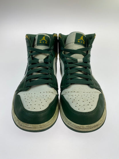 【現状渡し品】【メンズ】 NIKE ナイキ AIR JORDAN 1 MID SEATTLE SUPERSONICS 554724-371 エアジョーダン1 ミッド "シアトル・スーパーソニックス スニーカー メンズ シューズ 靴 160-260106-em-34-min サイズ：27.5cm カラー：グリーン 万代Net店