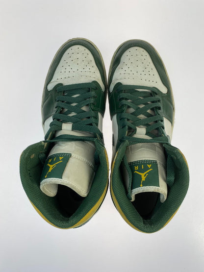 【現状渡し品】【メンズ】 NIKE ナイキ AIR JORDAN 1 MID SEATTLE SUPERSONICS 554724-371 エアジョーダン1 ミッド "シアトル・スーパーソニックス スニーカー メンズ シューズ 靴 160-260106-em-34-min サイズ：27.5cm カラー：グリーン 万代Net店