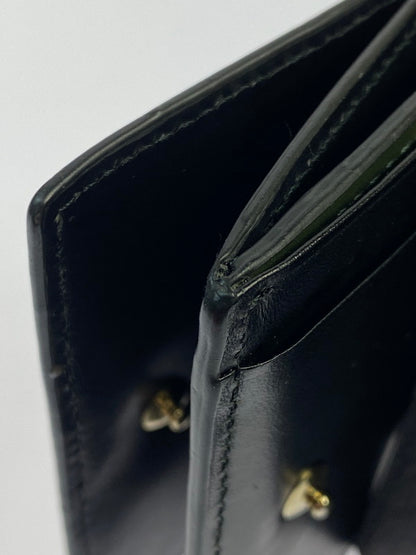 【中古品】【メンズ】 Paul Smith ポール・スミス COMPACT WALLET マーケトリーストライプラビット 三つ折り財布 200-260108-yn-08-min カラー：ブラック 万代Net店