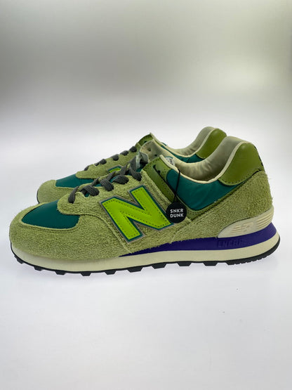 【未使用品】【メンズ】 NEW BALANCE ニューバランス × STRAY RATS ストレイ ラッツ 別注 コラボ ML574RAU スニーカー 靴 162-260107-kk-09-min カラー：GREEN 万代Net店