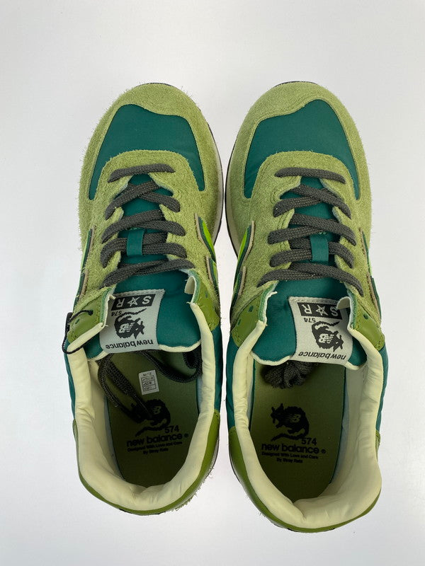 【未使用品】【メンズ】 NEW BALANCE ニューバランス × STRAY RATS ストレイ ラッツ 別注 コラボ ML574RAU スニーカー 靴 162-260107-kk-09-min カラー：GREEN 万代Net店