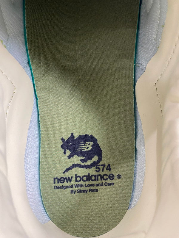 【未使用品】【メンズ】 NEW BALANCE ニューバランス × STRAY RATS ストレイ ラッツ 別注 コラボ ML574RAU スニーカー 靴 162-260107-kk-09-min カラー：GREEN 万代Net店