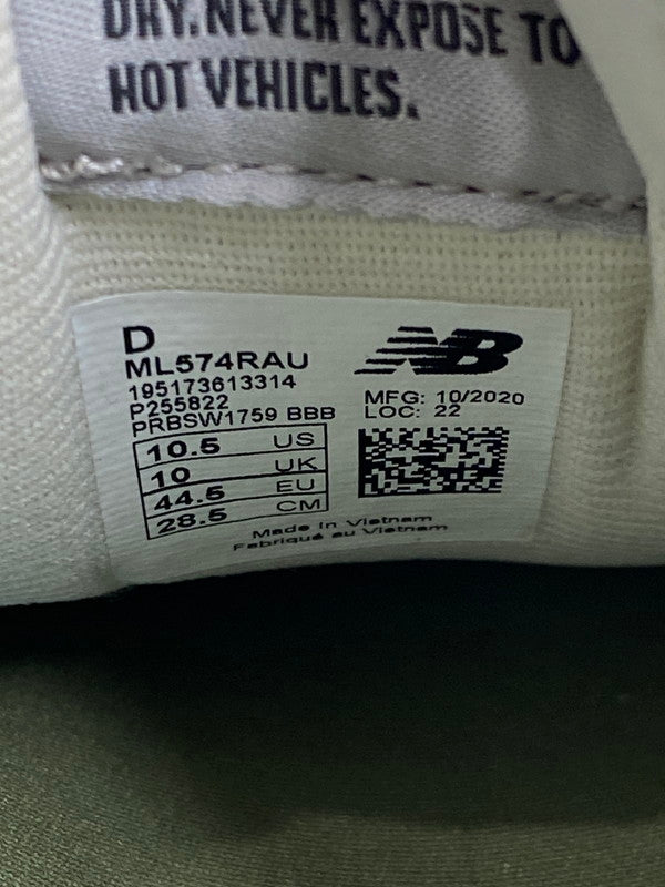 【未使用品】【メンズ】 NEW BALANCE ニューバランス × STRAY RATS ストレイ ラッツ 別注 コラボ ML574RAU スニーカー 靴 162-260107-kk-09-min カラー：GREEN 万代Net店