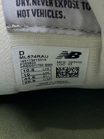 【未使用品】【メンズ】 NEW BALANCE ニューバランス × STRAY RATS ストレイ ラッツ 別注 コラボ ML574RAU スニーカー 靴 162-260107-kk-09-min カラー：GREEN 万代Net店