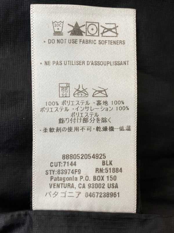 【現状渡し品】【メンズ】 patagonia パタゴニア 83974 09年製 MICRO PUFF HOODED JACKET マイクロ・パフ・フーデッド・ジャケット 144-260114-zi-19-min サイズ：XS カラー：ブラック 万代Net店