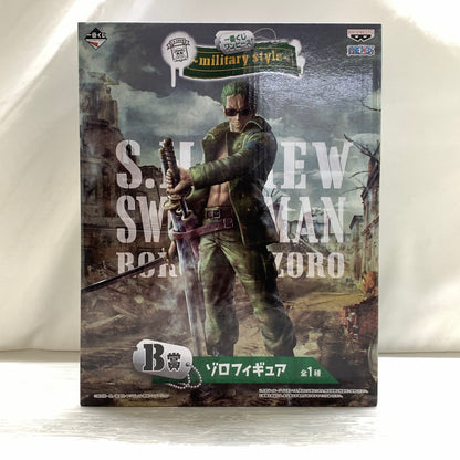 【現状渡し品】 一番くじ ワンピース～military style～　B賞 ゾロフィギュア バンダイナムコ フィギュア 047-260924-em-16-min 万代Net店