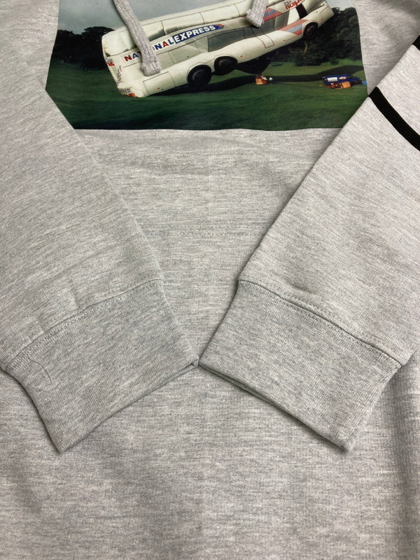 【中古品】【メンズ】 ISLE SKATEBOARDS NATIONAL EXPRESS P/O HOODIE アイル プルオーバー フーディー パーカー トップス 142-260109-yn-02-min サイズ：M カラー：グレー 万代Net店