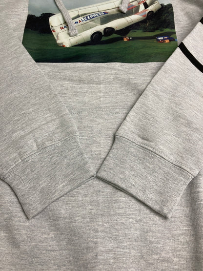 【中古品】【メンズ】 ISLE SKATEBOARDS NATIONAL EXPRESS P/O HOODIE アイル プルオーバー フーディー パーカー トップス 142-260109-yn-02-min サイズ：M カラー：グレー 万代Net店