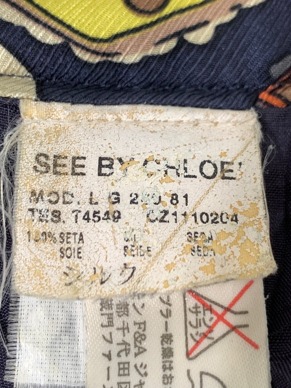 【中古品】【レディース】 SEE BY CHLOE シーバイクロエ SILK SKIRT シルクスカート 171-260812-hu-11-min サイズ：US 2 カラー：マルチカラー 万代Net店