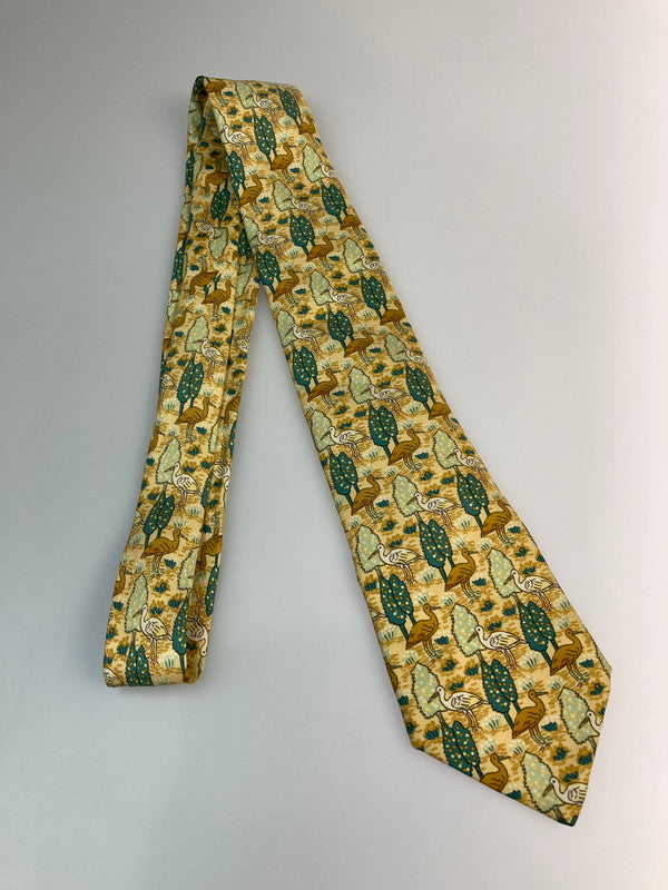 【中古品】【メンズ】 HERMES エルメス アヒル柄 ネクタイ 183-260110-zi-33-min カラー：マルチカラー 万代Net店
