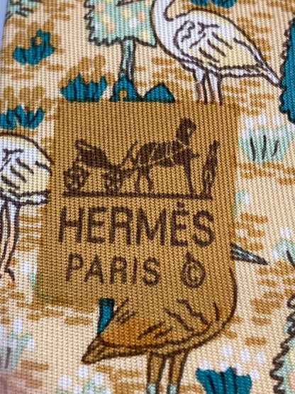 【中古品】【メンズ】 HERMES エルメス アヒル柄 ネクタイ 183-260110-zi-33-min カラー：マルチカラー 万代Net店