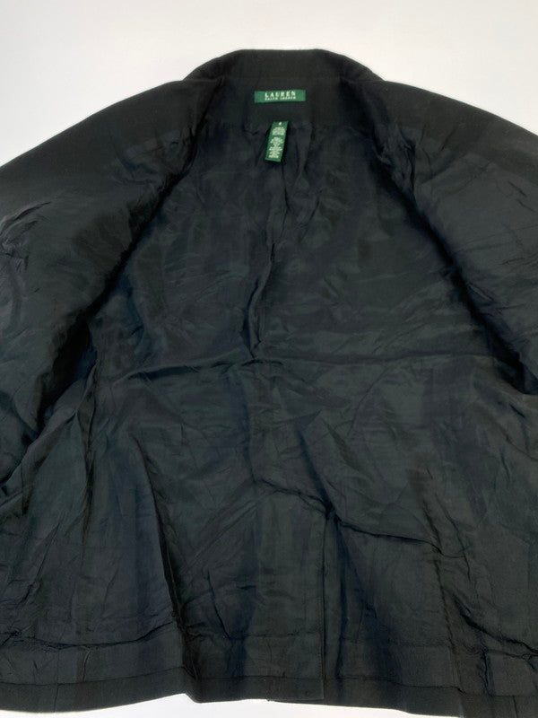 【中古品】【レディース】 LAUREN RALPH LAUREN ローレン ラルフ ローレン 紺ブレ、金ボタン TAILORED JACKET テーラードジャケット 169-260321-zi-40-min カラー：ブラック 万代Net店