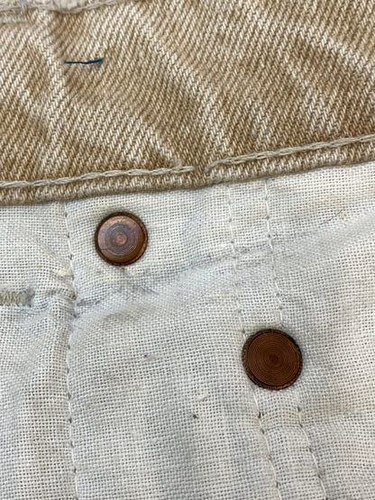 【中古品】【メンズ】 LEVI'S リーバイス 550 PATCH CUSTOM PANT パッチ カスタム パンツ デニム ボトムス 157-260724-hu-28-min サイズ：W32×L32 カラー：ベージュ系 万代Net店