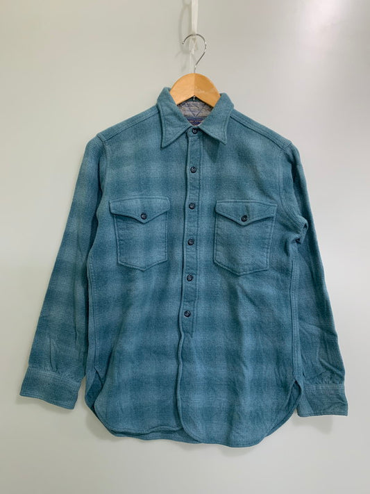 【現状渡し品】【メンズ】 PENDLETON ペンドルトン 40's OMBRE WOOL CHECK SHIRT VINTAGE 40年代 オンブレ ウールチェックシャツ 長袖 トップス ヴィンテージ 146-260121-kk-43-min サイズ：表記なし 下記参照 カラー：グリーン系 万代Net店