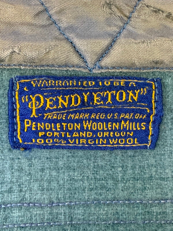 【現状渡し品】【メンズ】 PENDLETON ペンドルトン 40's OMBRE WOOL CHECK SHIRT VINTAGE 40年代 オンブレ ウールチェックシャツ 長袖 トップス ヴィンテージ 146-260121-kk-43-min サイズ：表記なし 下記参照 カラー：グリーン系 万代Net店