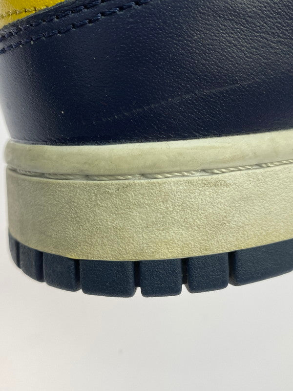 【現状渡し品】【メンズ】 NIKE ナイキ DD1391-700 DUNK LOW MICHIGAN 靴 シューズ スニーカー SNEAKERS 160-260114-zi-67-min サイズ：27cm カラー：イエロー/ネイビー 万代Net店