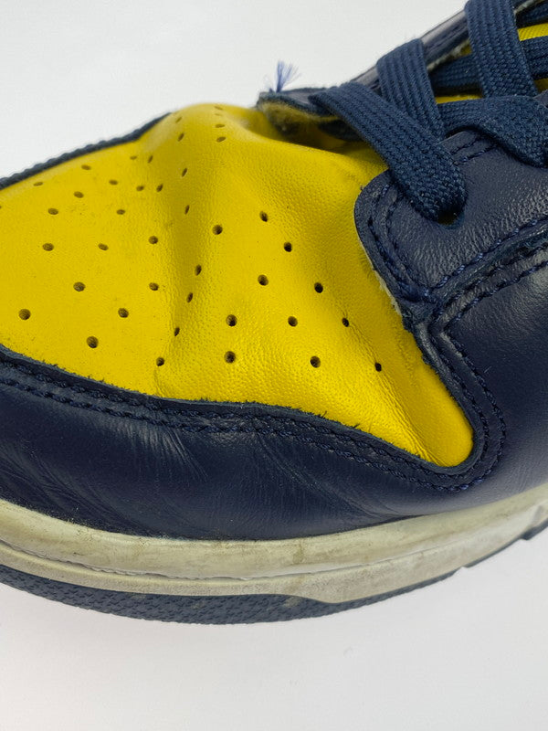 【現状渡し品】【メンズ】 NIKE ナイキ DD1391-700 DUNK LOW MICHIGAN 靴 シューズ スニーカー SNEAKERS 160-260114-zi-67-min サイズ：27cm カラー：イエロー/ネイビー 万代Net店