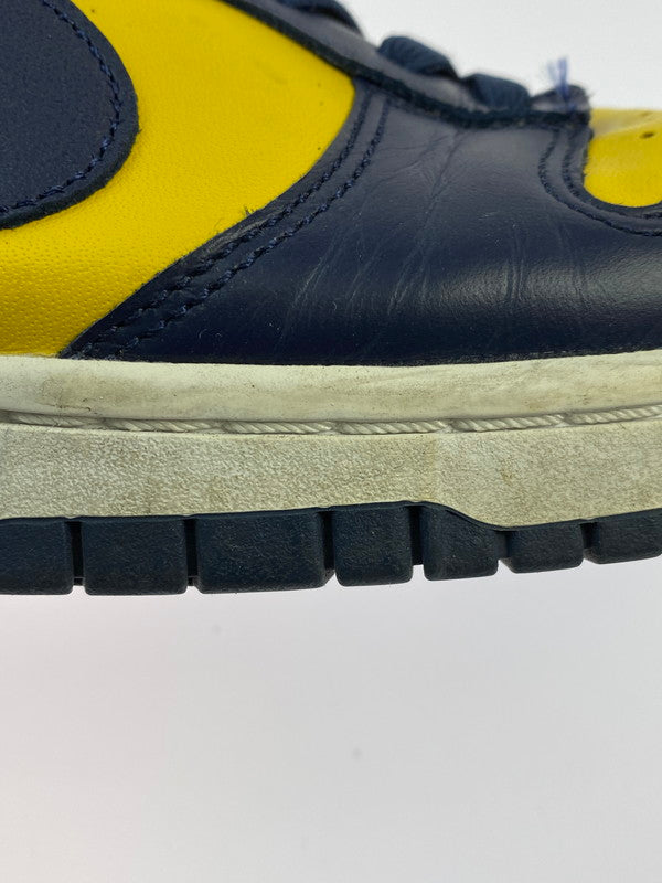 【現状渡し品】【メンズ】 NIKE ナイキ DD1391-700 DUNK LOW MICHIGAN 靴 シューズ スニーカー SNEAKERS 160-260114-zi-67-min サイズ：27cm カラー：イエロー/ネイビー 万代Net店