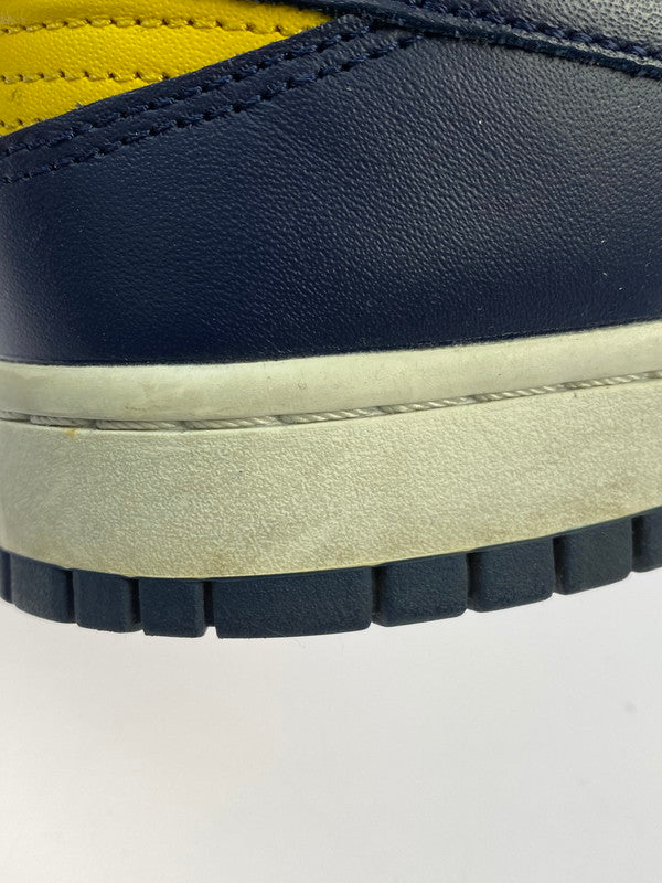 【現状渡し品】【メンズ】 NIKE ナイキ DD1391-700 DUNK LOW MICHIGAN 靴 シューズ スニーカー SNEAKERS 160-260114-zi-67-min サイズ：27cm カラー：イエロー/ネイビー 万代Net店