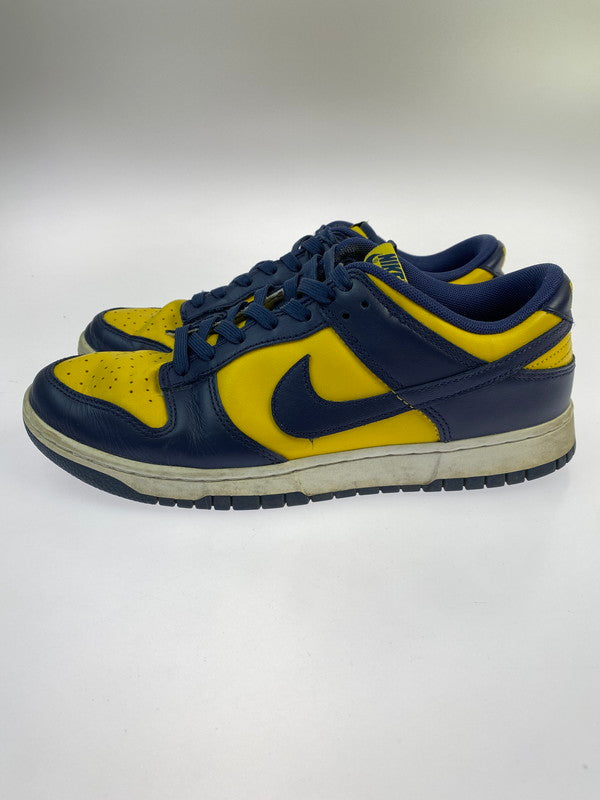 【現状渡し品】【メンズ】 NIKE ナイキ DD1391-700 DUNK LOW MICHIGAN 靴 シューズ スニーカー SNEAKERS 160-260114-zi-67-min サイズ：27cm カラー：イエロー/ネイビー 万代Net店