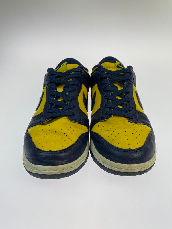 【現状渡し品】【メンズ】 NIKE ナイキ DD1391-700 DUNK LOW MICHIGAN 靴 シューズ スニーカー SNEAKERS 160-260114-zi-67-min サイズ：27cm カラー：イエロー/ネイビー 万代Net店