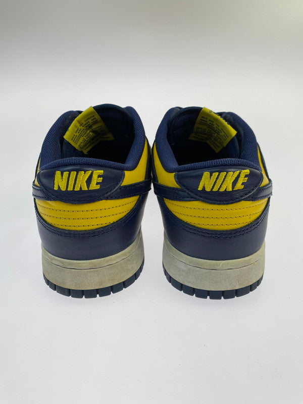 【現状渡し品】【メンズ】 NIKE ナイキ DD1391-700 DUNK LOW MICHIGAN 靴 シューズ スニーカー SNEAKERS 160-260114-zi-67-min サイズ：27cm カラー：イエロー/ネイビー 万代Net店