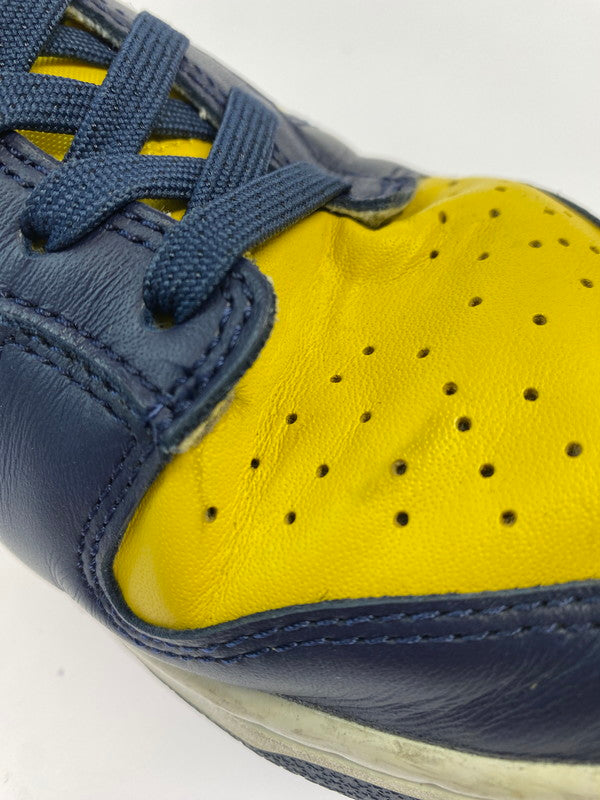 【現状渡し品】【メンズ】 NIKE ナイキ DD1391-700 DUNK LOW MICHIGAN 靴 シューズ スニーカー SNEAKERS 160-260114-zi-67-min サイズ：27cm カラー：イエロー/ネイビー 万代Net店