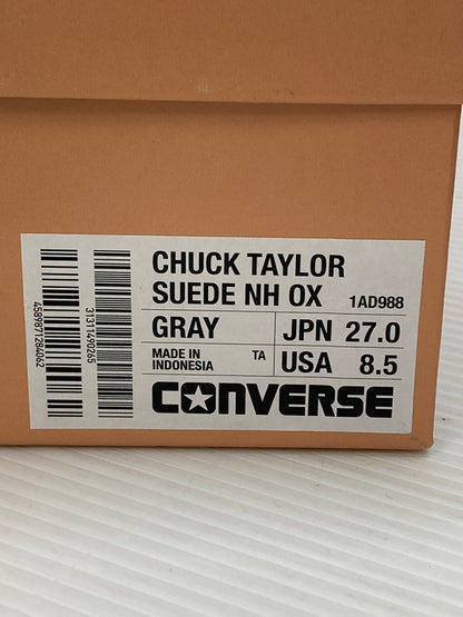 【中古品】【メンズ】 CONVERSE コンバース CHUCK TAYLOR SUEDE NH OX 1AD988 チャックテイラー スニーカー 靴 162-260128-yn-05-min サイズ：27.0cm カラー：GRAY 万代Net店