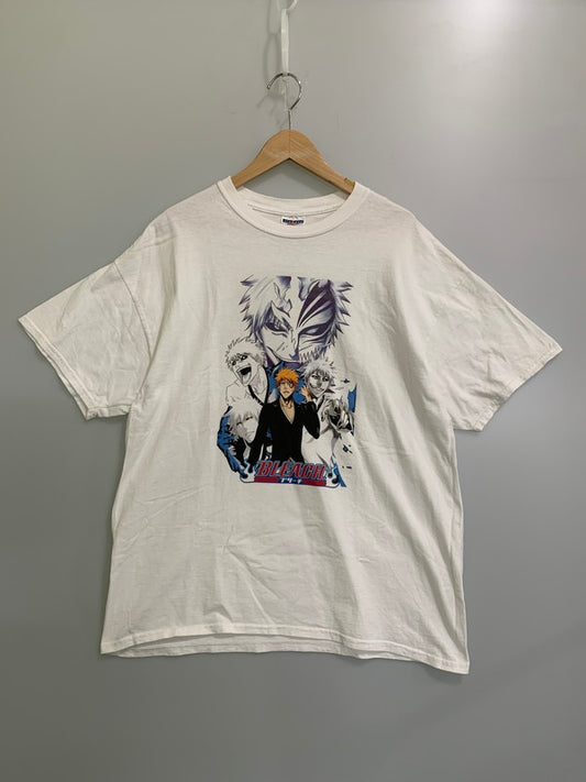 【中古品】【メンズ】 BLEACH 00S 黒崎一護 TEE 半袖 アニメ プリント Tシャツ メンズ トップス ブリーチ 146-260116-em-39-min サイズ：XL カラー：ホワイト 万代Net店