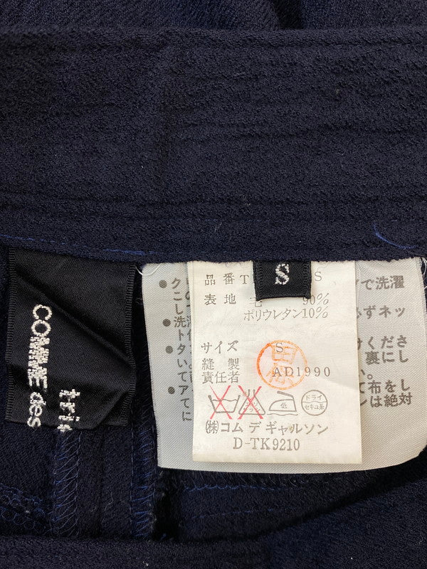 【中古品】【メンズ】 TRICOT COMME DES GARCONS トリコ コム デ ギャルソン TP-08041S WOOL PANTS ウール パンツ メンズ ボトムス 171-260324-em-03-min サイズ：S カラー：ネイビー 万代Net店