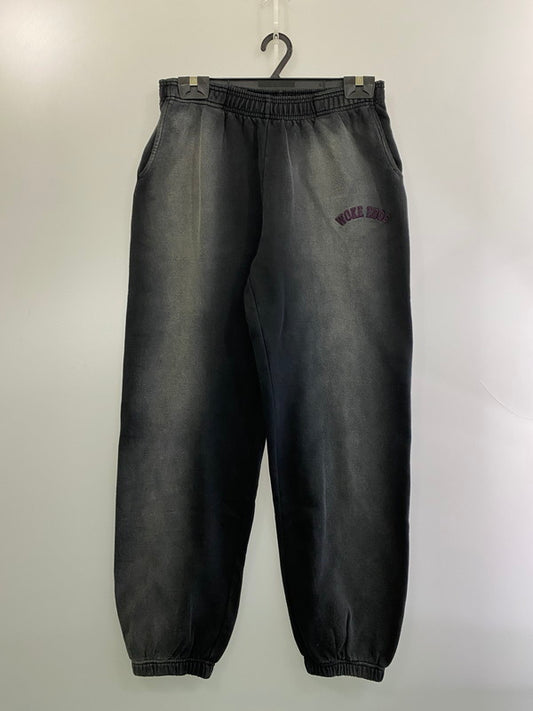 【中古品】【メンズ】 WOKE EDGE ウォークエッジ FADED ENBROIDERY SWEATPANT フェイデッド エンブロイダリー スウェットパンツ メンズ ボトムス 153-260311-em-47-min サイズ：XL カラー：ブラック 万代Net店