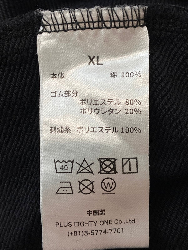 【中古品】【メンズ】 WOKE EDGE ウォークエッジ FADED ENBROIDERY SWEATPANT フェイデッド エンブロイダリー スウェットパンツ メンズ ボトムス 153-260311-em-47-min サイズ：XL カラー：ブラック 万代Net店