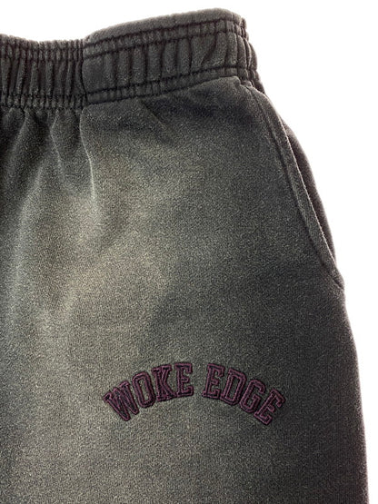 【中古品】【メンズ】 WOKE EDGE ウォークエッジ FADED ENBROIDERY SWEATPANT フェイデッド エンブロイダリー スウェットパンツ メンズ ボトムス 153-260311-em-47-min サイズ：XL カラー：ブラック 万代Net店