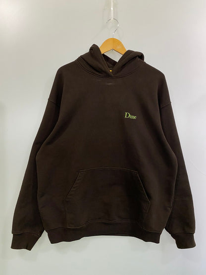 【中古品】【メンズ】 DIME ダイム LOGO HOODED SWEATSHIRT ロゴ フーデッド スウェットシャツ トップス プルオーバーフーディ― パーカー 142-260126-SH-14-min サイズ：XL カラー：ブラウン 万代Net店