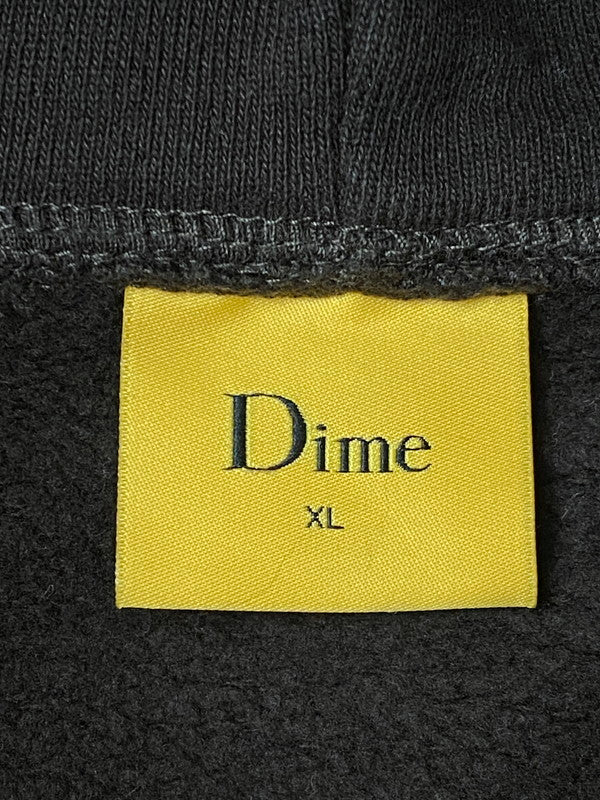 【中古品】【メンズ】 DIME ダイム LOGO HOODED SWEATSHIRT ロゴ フーデッド スウェットシャツ トップス プルオーバーフーディ― パーカー 142-260126-SH-14-min サイズ：XL カラー：ブラウン 万代Net店