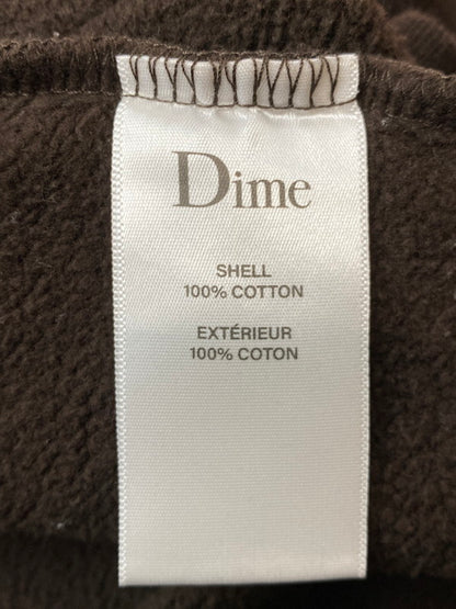 【中古品】【メンズ】 DIME ダイム LOGO HOODED SWEATSHIRT ロゴ フーデッド スウェットシャツ トップス プルオーバーフーディ― パーカー 142-260126-SH-14-min サイズ：XL カラー：ブラウン 万代Net店