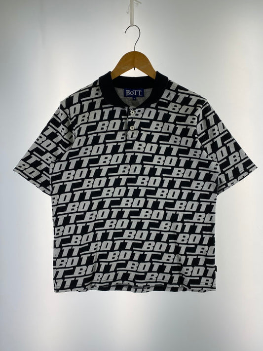 【中古品】【メンズ】 BOTT ボット SOUND LOGO S S POLO ポロシャツ トップス 142-260129-zi-04-min サイズ：M カラー：ブラック/ホワイト 万代Net店