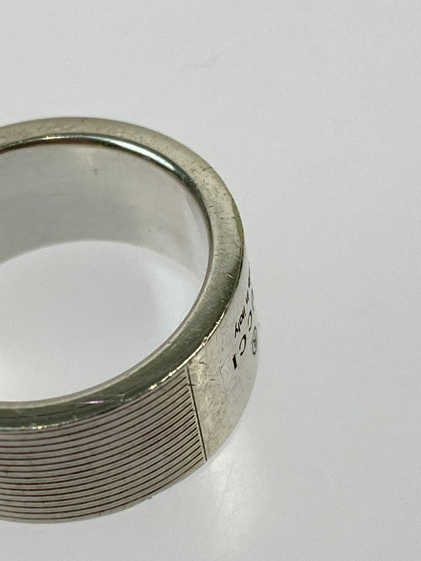 【中古品】【レディース】 GUCCI グッチ LOGO SILVER RING 163179 ロゴ シルバー リング シルバー925 182-260202-em-47-min カラー：シルバー 万代Net店