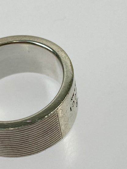 【中古品】【レディース】 GUCCI グッチ LOGO SILVER RING 163179 ロゴ シルバー リング シルバー925 182-260202-em-47-min カラー：シルバー 万代Net店