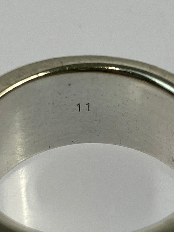 【中古品】【レディース】 GUCCI グッチ LOGO SILVER RING 163179 ロゴ シルバー リング シルバー925 182-260202-em-47-min カラー：シルバー 万代Net店