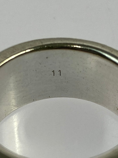 【中古品】【レディース】 GUCCI グッチ LOGO SILVER RING 163179 ロゴ シルバー リング シルバー925 182-260202-em-47-min カラー：シルバー 万代Net店