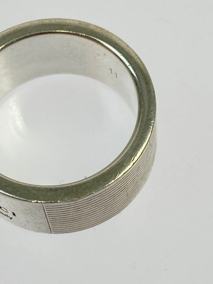 【中古品】【レディース】 GUCCI グッチ LOGO SILVER RING 163179 ロゴ シルバー リング シルバー925 182-260202-em-47-min カラー：シルバー 万代Net店