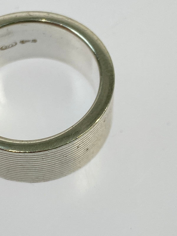 【中古品】【レディース】 GUCCI グッチ LOGO SILVER RING 163179 ロゴ シルバー リング シルバー925 182-260202-em-47-min カラー：シルバー 万代Net店