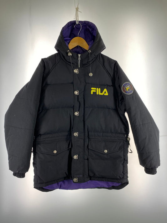 【中古品】【メンズ】 FILA フィラ 90S EXTREME TERRAIN SURVIVAL SYSTEM DOWN JACKET ダウンジャケット 146-260129-zi-20-min サイズ：M カラー：ブラック 万代Net店