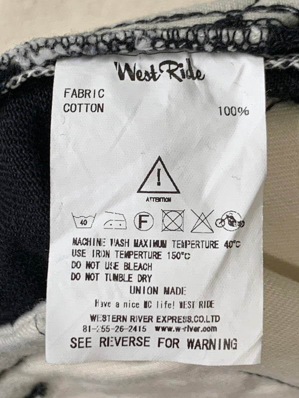 【中古品】【メンズ】 WESTRIDE ウエストライド バイカー デニム パンツ メンズ ボトムス ジーンズ ライダー ジーンズ 156-260116-em-44-min サイズ：31 カラー：ブラック 万代Net店