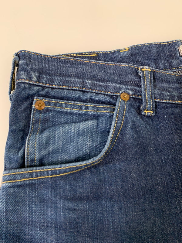 【中古品】【メンズ】 WAREHOUSE ウエアハウス × LEE リー 別注 コラボ DENIM PANTS 95941 101B デニムパンツ ボトムス ジーンズ 156-260121-kk-38-min サイズ：30 カラー：インディゴ 万代Net店