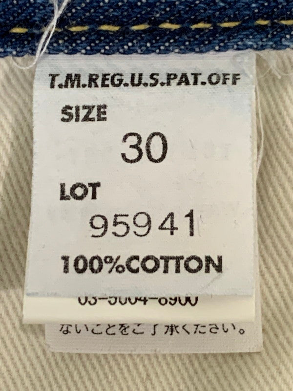 【中古品】【メンズ】 WAREHOUSE ウエアハウス × LEE リー 別注 コラボ DENIM PANTS 95941 101B デニムパンツ ボトムス ジーンズ 156-260121-kk-38-min サイズ：30 カラー：インディゴ 万代Net店